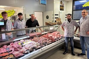 le personnel de la boucherie